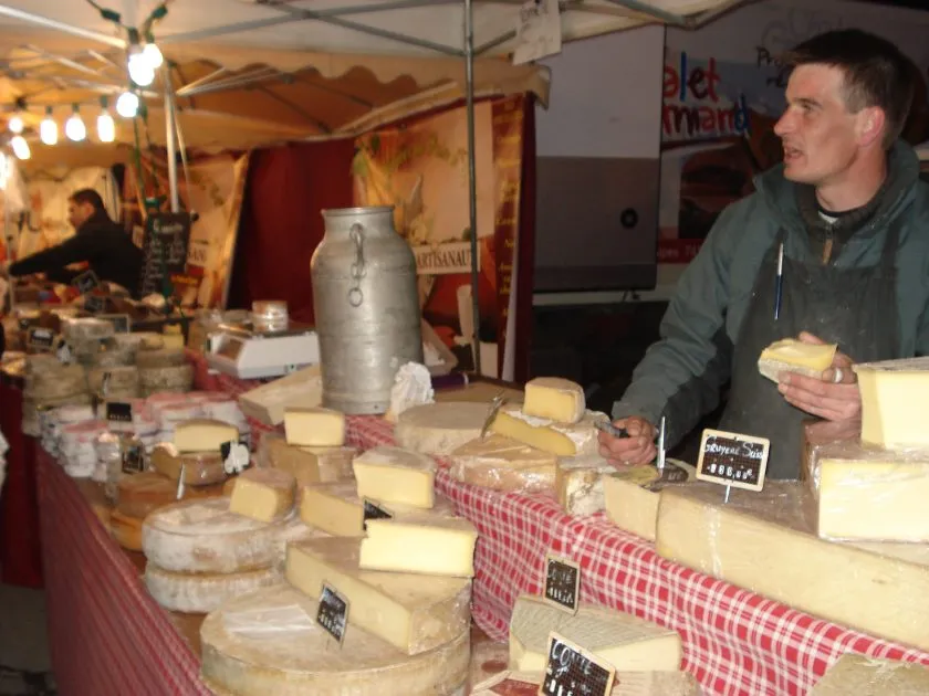 Local market in Morillon