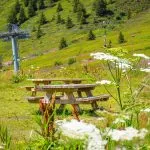 © Flaine-Aire-Pique-Nique-Lac-Vernant-Vue-Telesiege - OT Flaine-Candice Genard