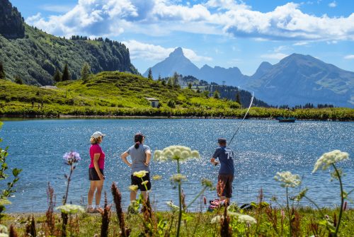 "Fishing" workshop in Vernant lake