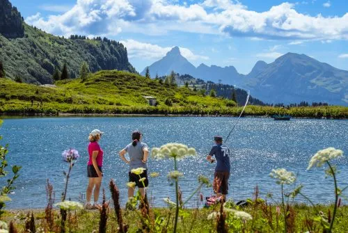 "Fishing" workshop in Vernant lake