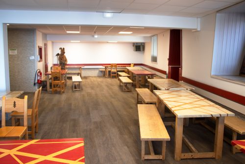 Salle hors-sac Grandes Platières cable car arrival station