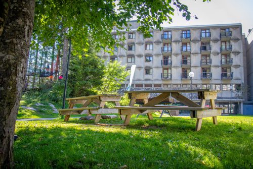 Flaine Forum picnic area