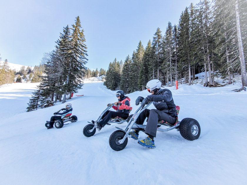 © Mountain Kart in winter_Flaine - Grand Massif Domaines Skiables