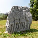 Chemin de sculptures sur pierre_Samoëns