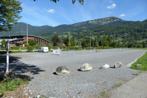 Leisure centre car park