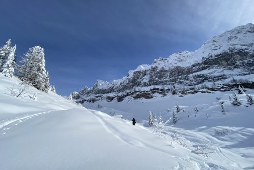 Snowshoe itinerary: Col de Bostan (unmarked)
