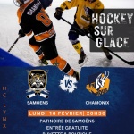 Match de Hockey : Les Lynx de Samoëns VS les K'mous de Chamonix