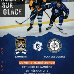 Match de hockey : Samoëns vs Plan les Ouates