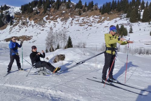 Wheelchair ski loan: ESKAIP Nordic luge