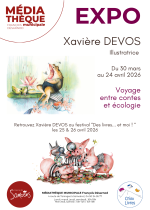Exhibition of original drawings by Xavière DEVOS, illustrator