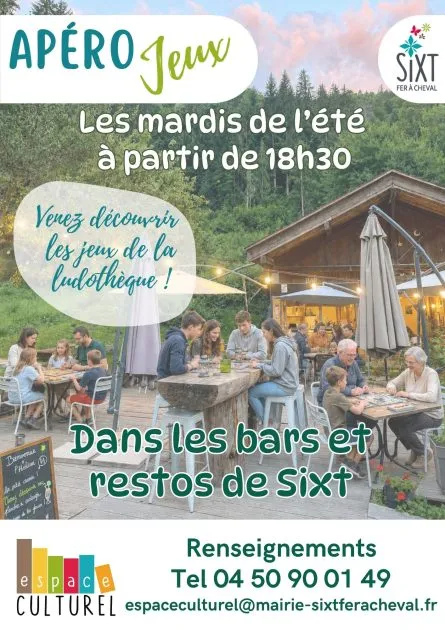 Apéro Jeux dans les bistrots/restos de Sixt._Sixt-Fer-à-Cheval
