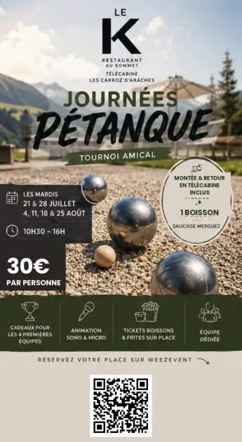 concours de pétanque en triplette_Les Carroz-d'Arâches