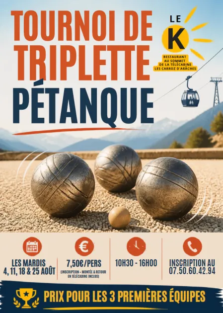 Concours de pétanque en triplette_Les Carroz-d'Arâches