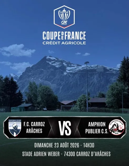 Match de coupe de France de foot_Les Carroz-d'Arâches
