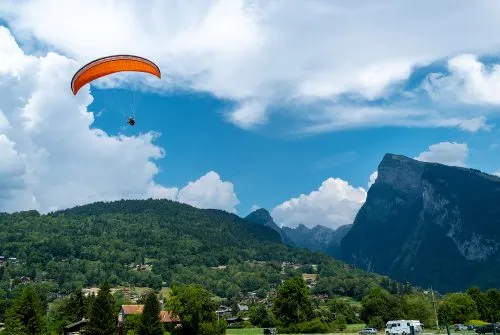 Taking off from the Aouille du Criou