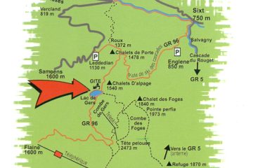 © Plan d'accès - SAS Refuge du Lac de Gers